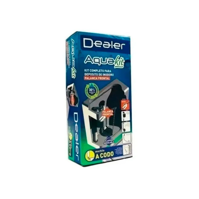 Kit Completo Aquakit Depósito Inodoro A Codo Palanca Frontal
