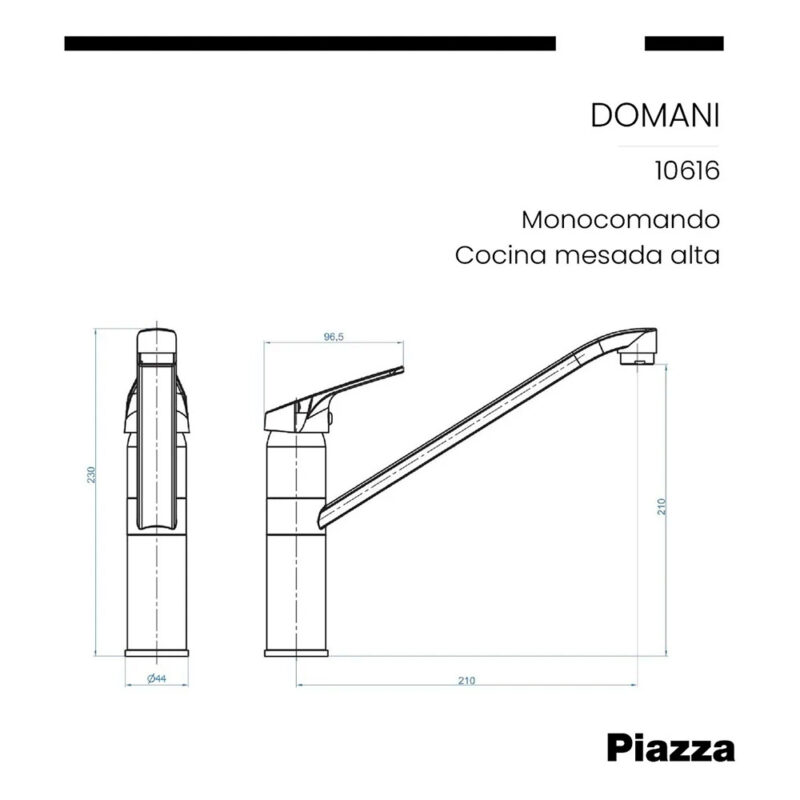 ProductoPIAZZA DOMANI MESADA ALTA 10616