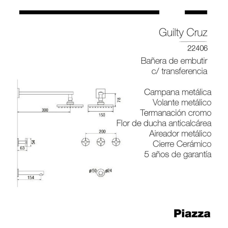 PIAZZA GUILTY CRUZ BAÑERA -22406