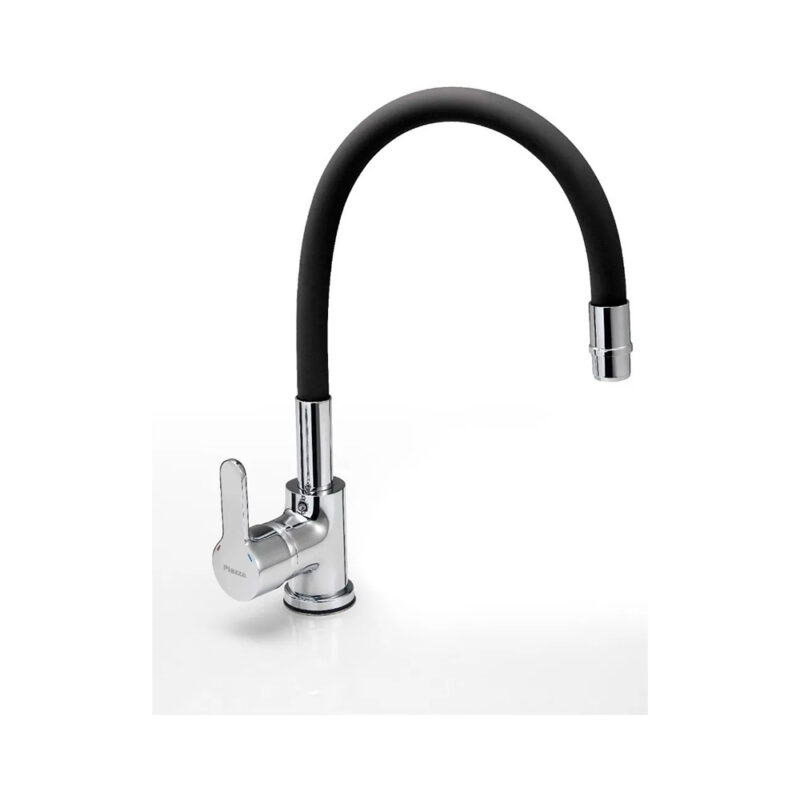 PIAZZA EMBLEM COCINA MESADA CROMO/NEGRO 10016NE