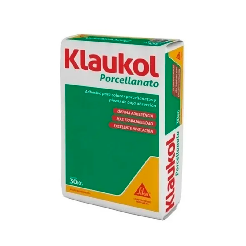 Pegamento Klaukol Porcellanato Impermeable Sika Bolsa 30kg