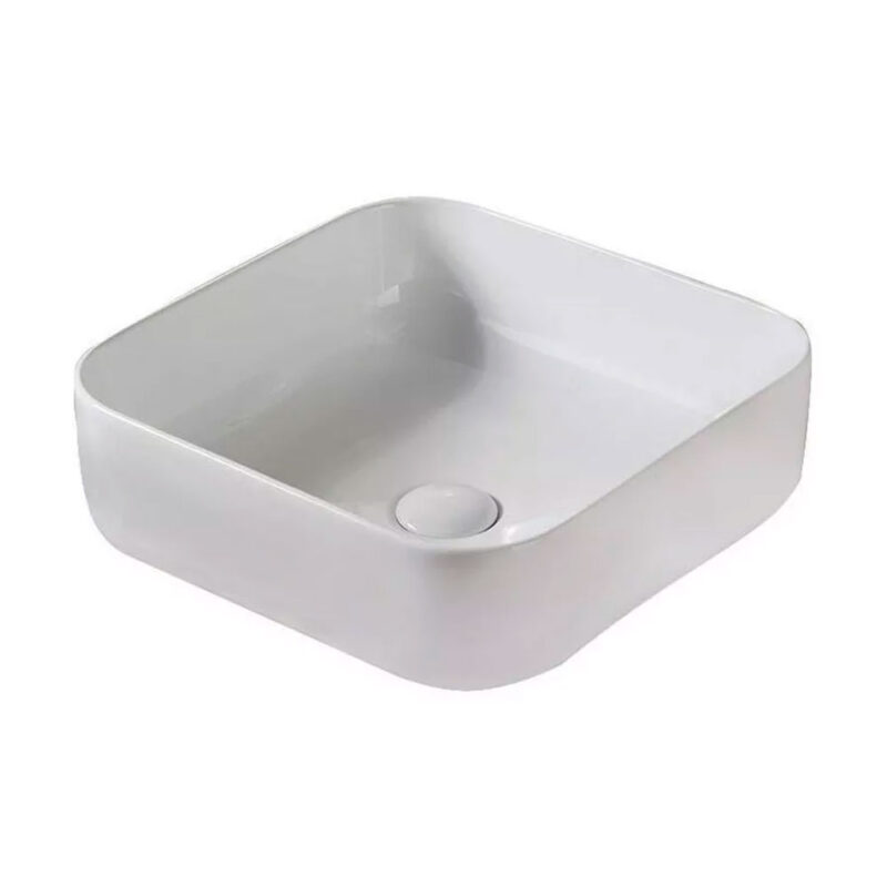 Bacha Para Baño Lavatorio Apoyo Pileta Cuadrada Piazza A423