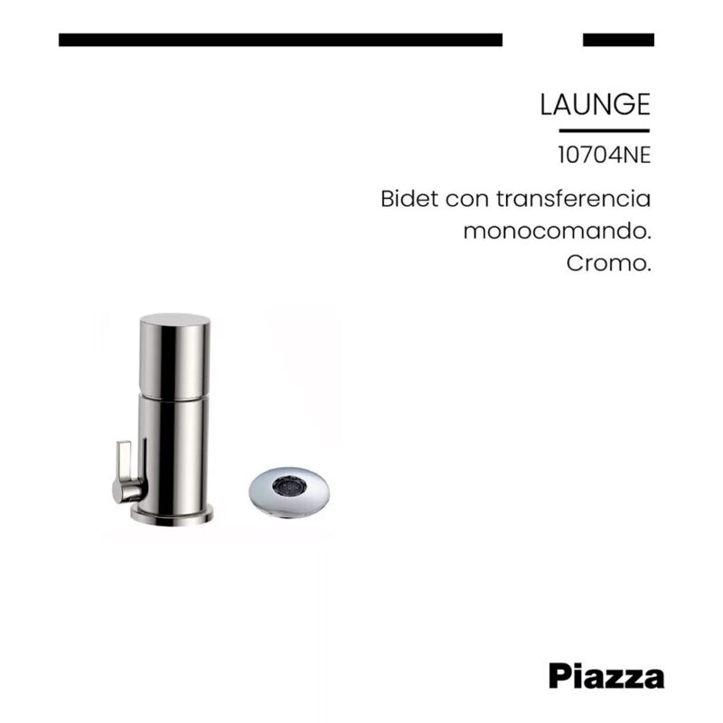 Combo Grifería Monocomando Piazza Lounge Lav Pico Alto
