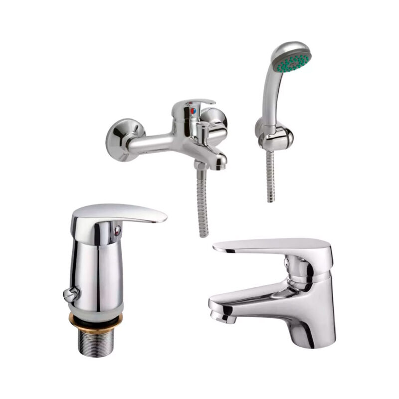 Griferia Gloa Obi Monocomando Baño Completo