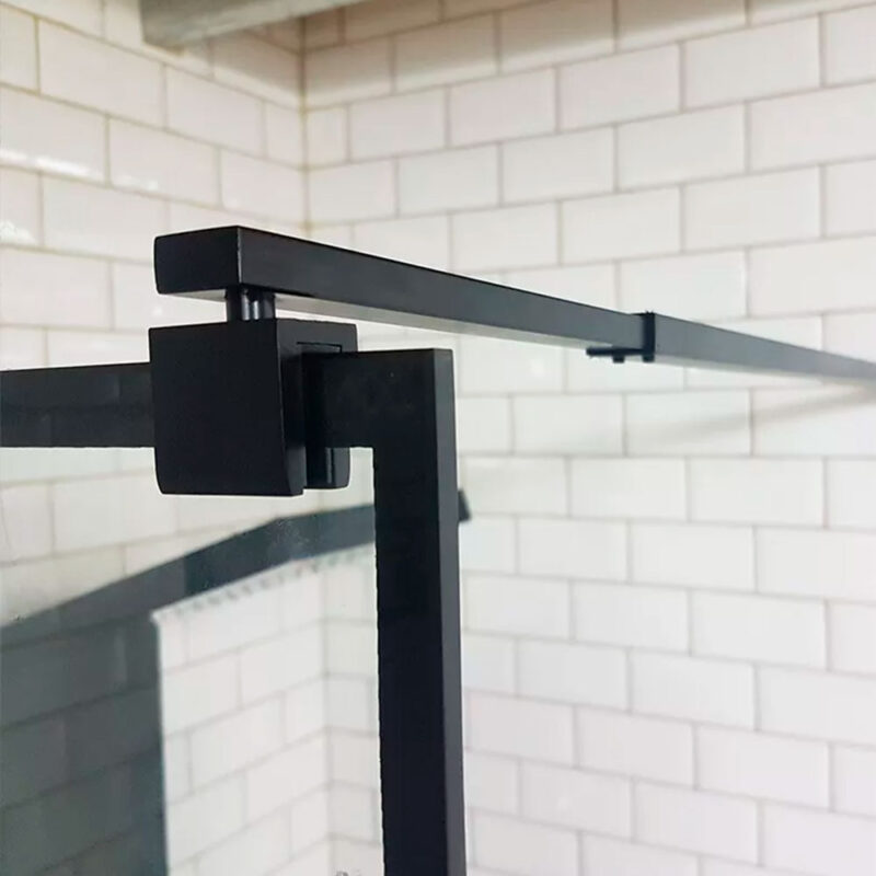 Mampara 1 Hoja Gorena Bergen Perfil C/brazo A Pared 80x200cm