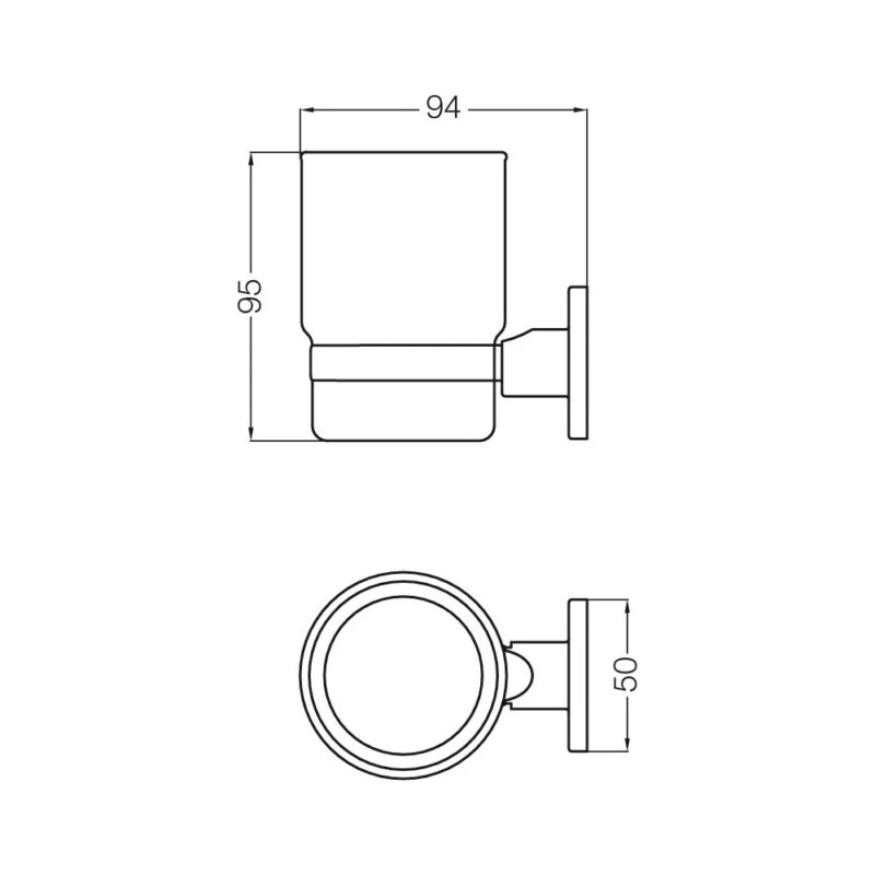 Fv Arizona Portavaso Cromo 0169/b1