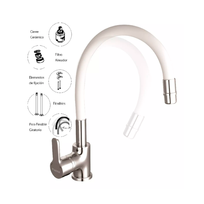 Grifería Piazza Monocomando