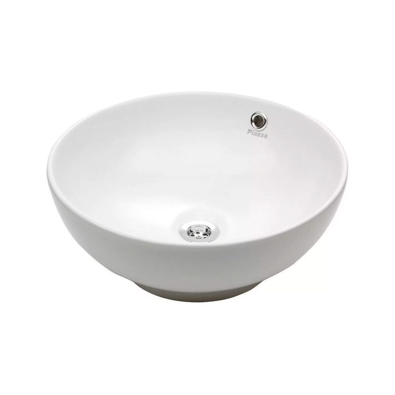 Bacha De Baño De Apoyar Piazza A013 Blanco Esmaltado