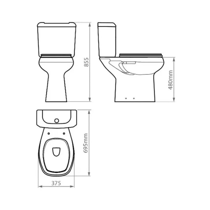 Roca Monaco Confort Bidet 3 Agujeros