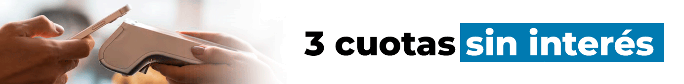 3 cuotas sin interés