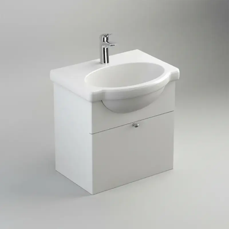 Vanitory 1 Agujero Con Mesada Colgante 48cm Ferrum Venecia