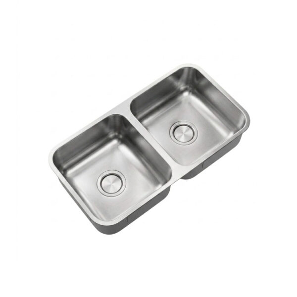 Bacha De Cocina Doble Johnson C37/18 Acero Inoxidable