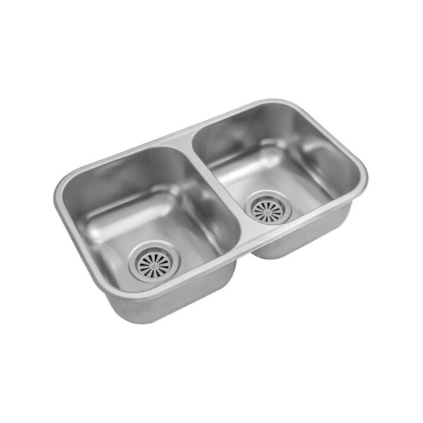 Pileta Bacha Johnson Doble 59,8x34 C28/18 Acero Inoxidable